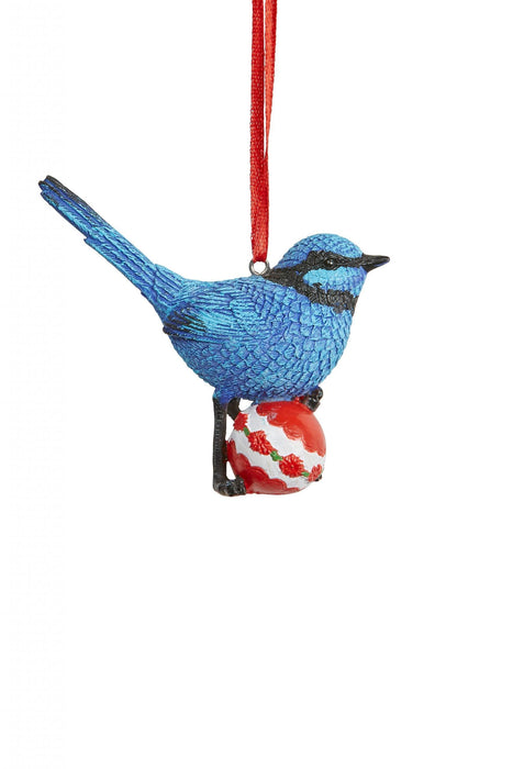 Aussie Hanging Decoration | Blue Wren 9cm