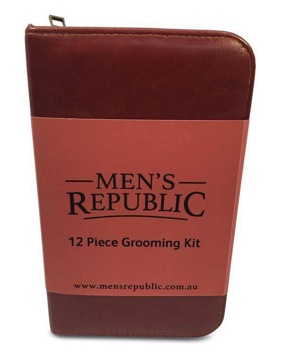 Men's Grooming Kit - 12 Pieces in Zipper Bag - Lozza’s Gifts & Homewares