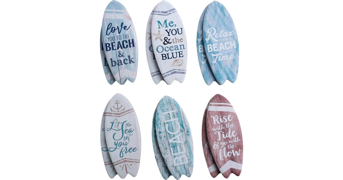 Fridge Magnets Beach Surf - Set of 6