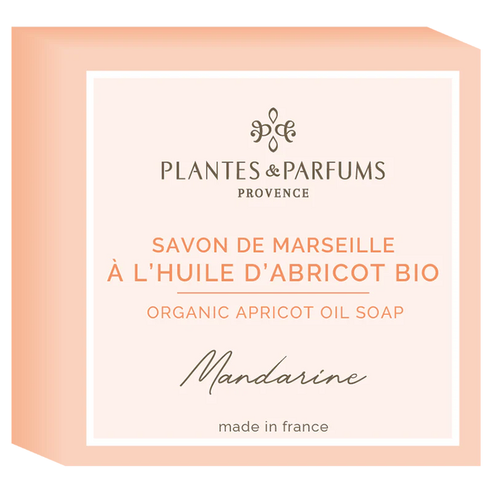 Plantes & Parfums | Marseille Scented Soap with Apricot Oil (Mandarine) 100g