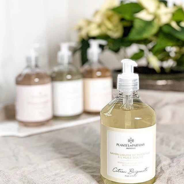 PLANTES & PARFUMS | Savon Liquide De Marseille - Lemon Bergamot Scented Liquid Soap (Citron Bergamote)