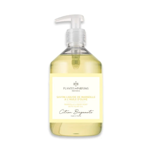 PLANTES & PARFUMS | Savon Liquide De Marseille - Lemon Bergamot Scented Liquid Soap (Citron Bergamote)