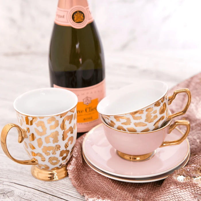 Cristina Re | Teacup & Saucer - Louis Leopard Gold