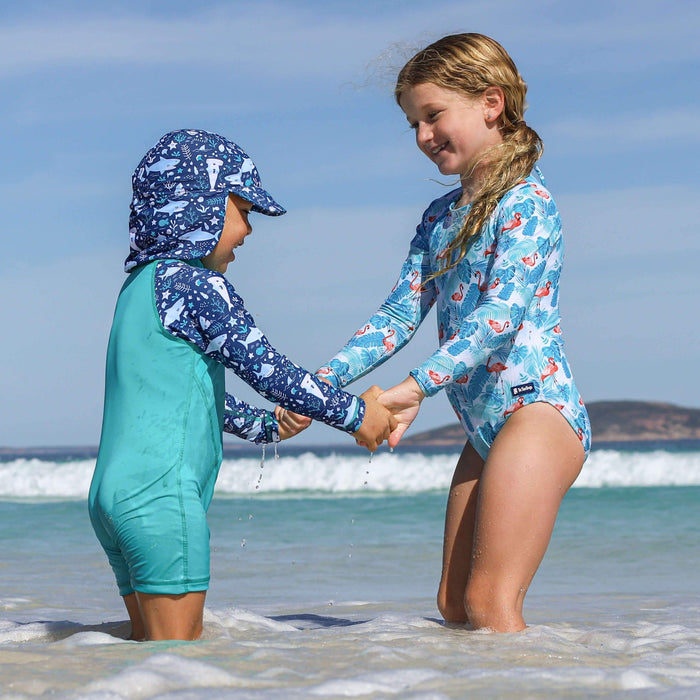 Boys Swim Flap Cap | Shark Attack!