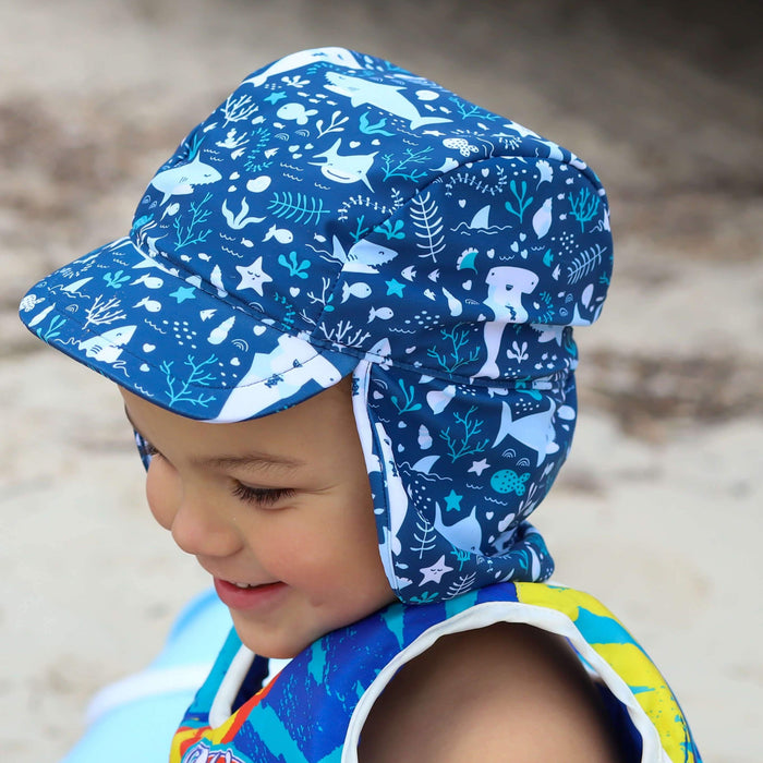 Boys Swim Flap Cap | Shark Attack!