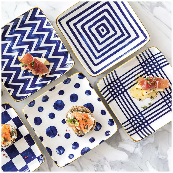 Appetiser Square Plates 6 Piece Set
