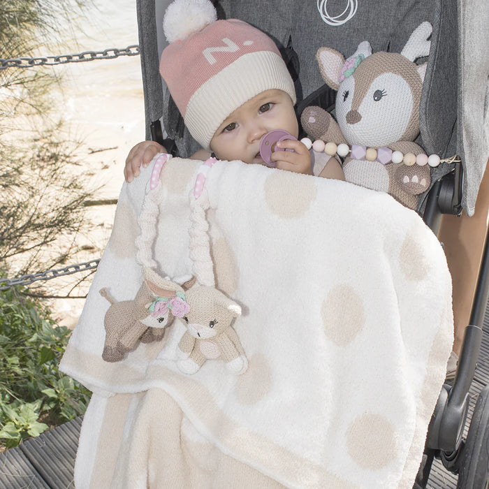 Living Textiles | 2pk Stroller Toys - Fawn & Bunny