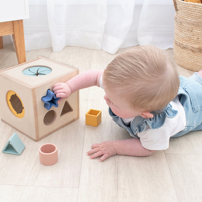 Living Textiles | 4-in-1 Sensory Cube - Lozza’s Gifts & Homewares 