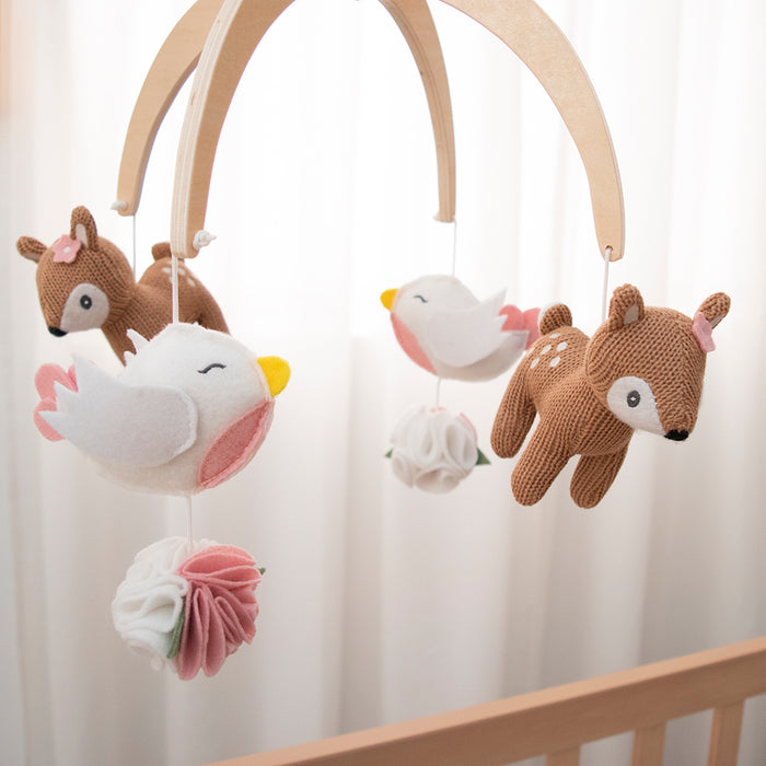 Living Textiles | Musical Cot Mobile - Sophia's Garden