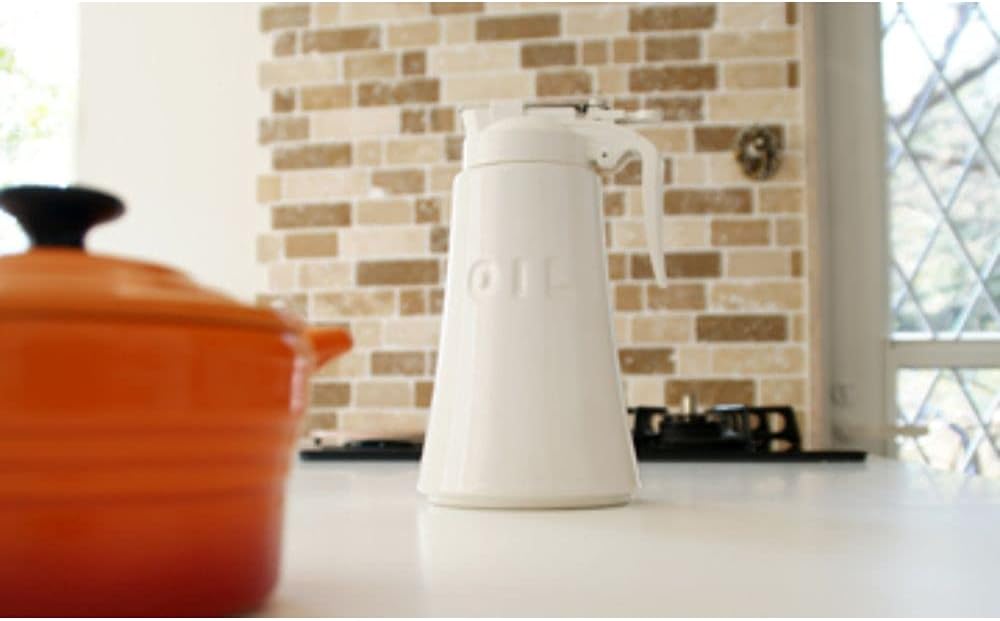 Zero Japan | White Oil Dispenser 550ml - Lozza’s Gifts & Homewares 