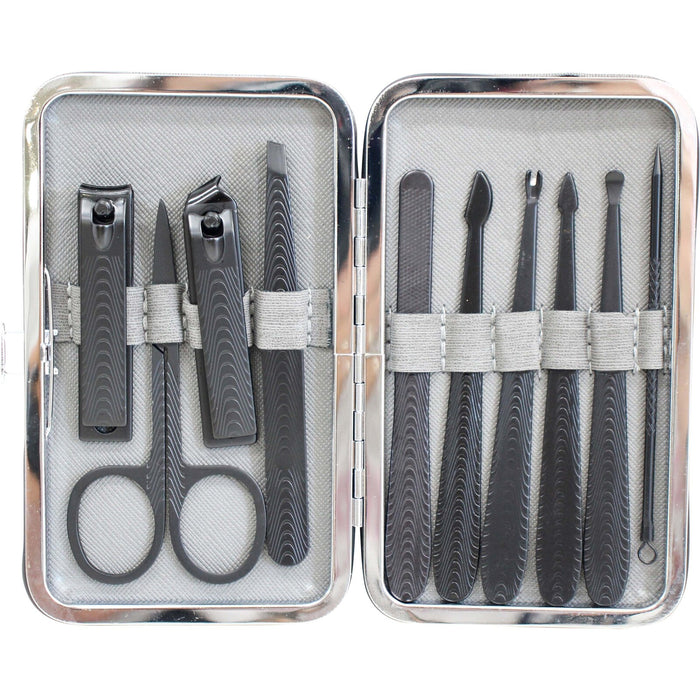 Manicure Set - Grey/Black