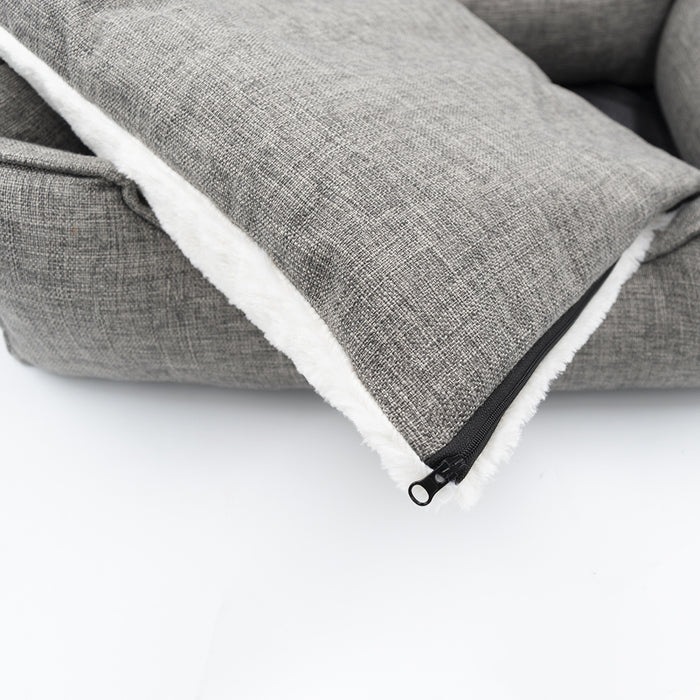 Lolli Living | Rectangle Lounger Pet Bed - Grey