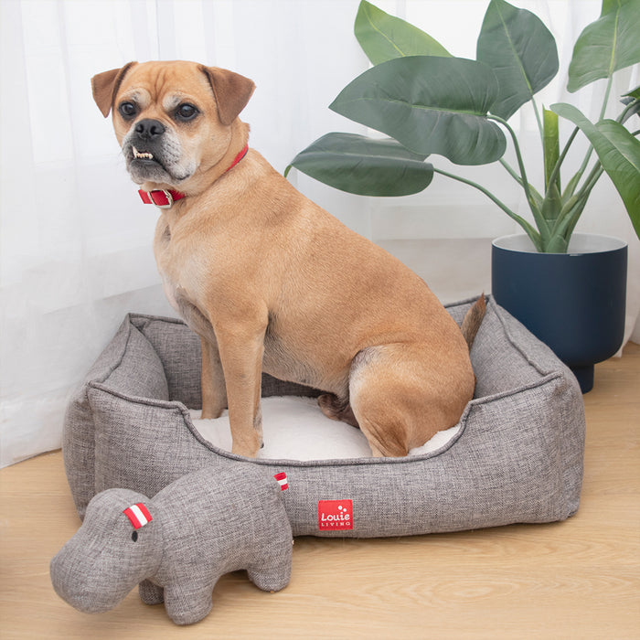 Lolli Living | Rectangle Lounger Pet Bed - Grey