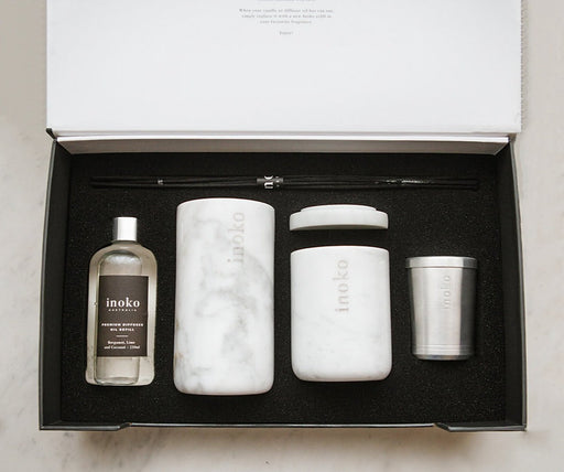 Inoko | Marble Candle Gift Set - Multi - Lozza’s Gifts & Homewares 