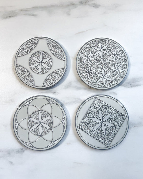 Inoko | Inspire Glass CoasterS S/4 - Lozza’s Gifts & Homewares 