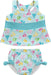 i.play Bow Tankini Swimsuit Set with Snap Reusable Absorbent Swim Diaper - Light Aqua Sailboat Sea - Lozza’s Gifts & Homewares 