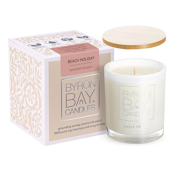 Byron Bay Candles | Scented Pure Soy Candle - 30 Hour - Beach Holiday