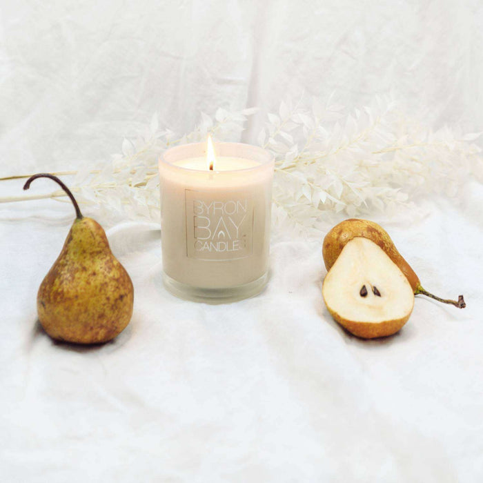 Byron Bay Candles | Scented Pure Soy Candle - 50 Hour Large - French Pear