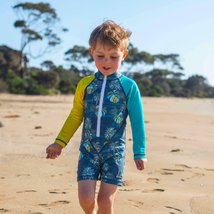 Boys All-in-one Swim Snap Sunsuit | Hawaii