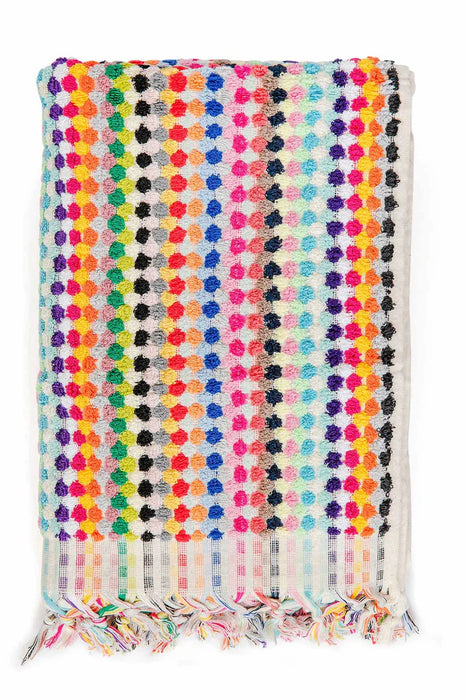 Miss April | Pompom Turkish Cotton Bath Sheet