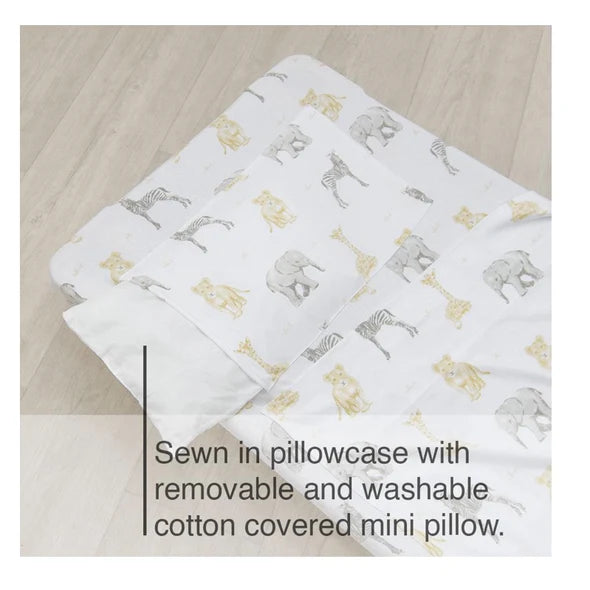 Living Textiles | Childcare Stacking Bed Sheet Set - Savanna Babies