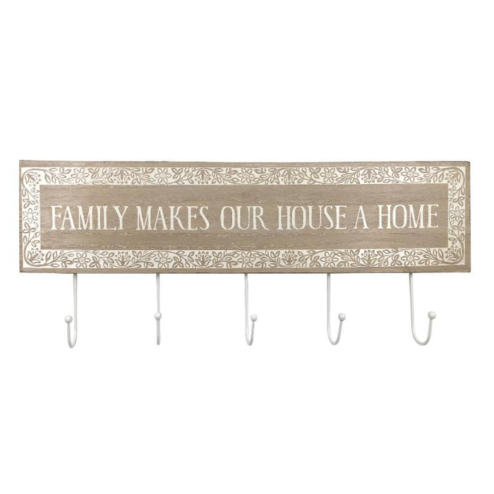 Key Rack - Family Makes a House a Home - 50cm