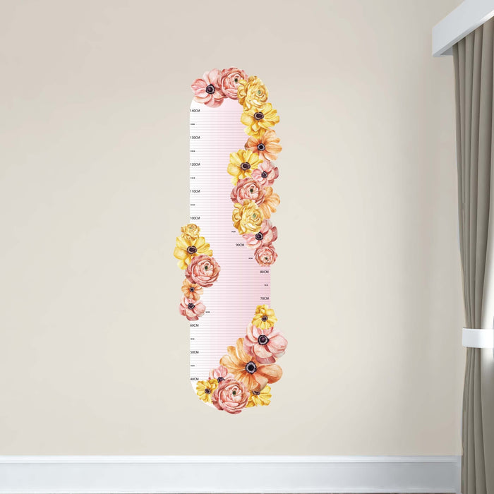 Height Chart - Floral