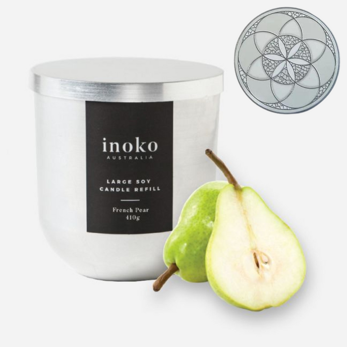 Inoko | Inspire Glass Candle with Coaster - Lozza’s Gifts & Homewares 