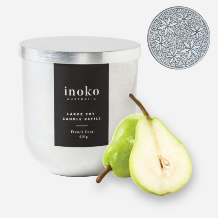 Inoko | Inspire Glass Candle with Coaster - Lozza’s Gifts & Homewares 