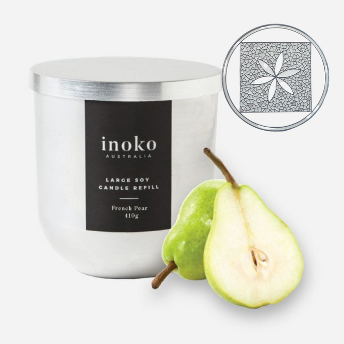 Inoko | Inspire Glass Candle with Coaster - Lozza’s Gifts & Homewares 