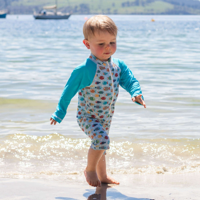 Boys All-in-one Swim Sunsuit | Fish Frenzy