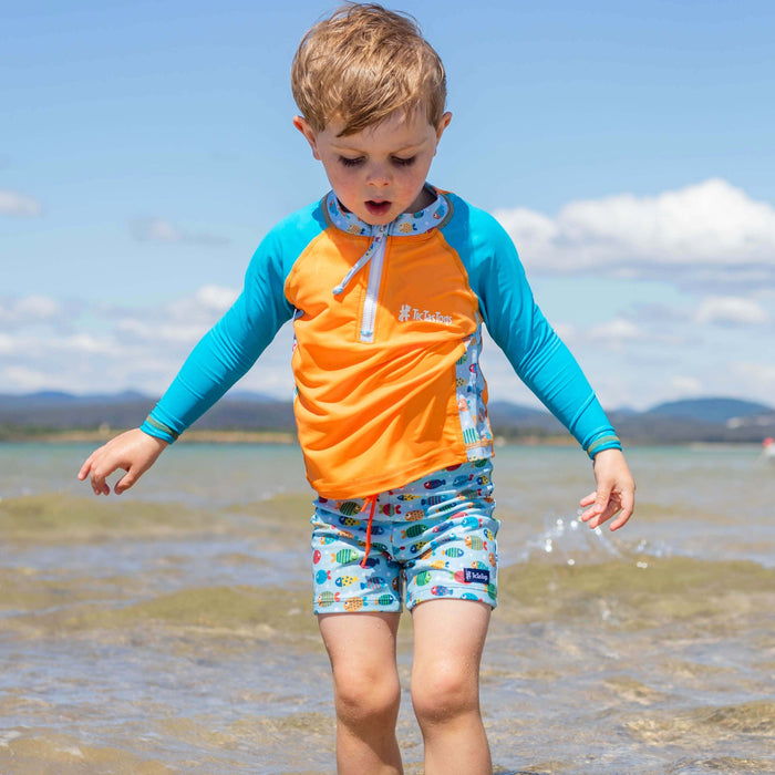 Kids Longsleeve Rashguard Li'l Rascal Rashie | Fish Frenzy