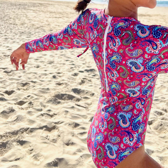 Girls Long Sleeve Swimsuit | Fiesta!