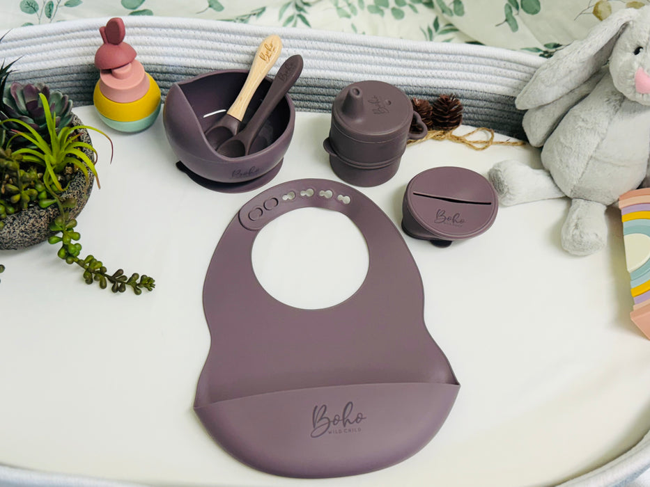 7 Piece Silicone Baby Feeding Bundle | 100% Baby Safe, BPA Free