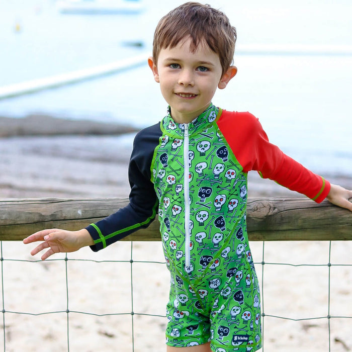 Boys All-in-one Swim Sunsuit | Skullduggery