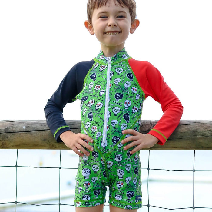 Boys All-in-one Swim Sunsuit | Skullduggery