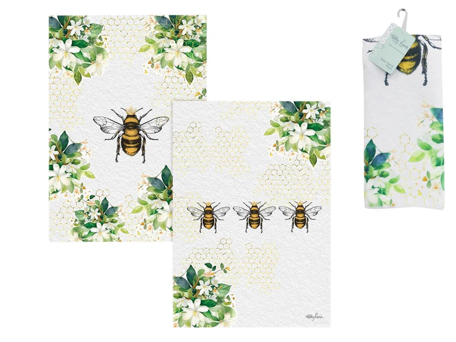 Kelly Lane | Bee Yourself Coastal Tea Towel 2pack