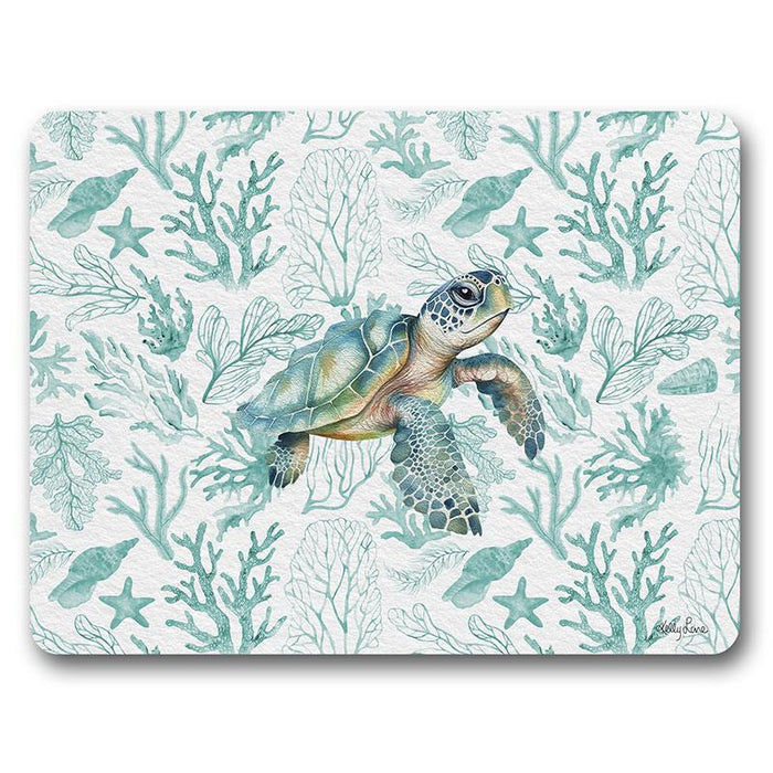 Kelly Lane | Coastal Turtle Set of 6 Cork Placemats - 34x27cm