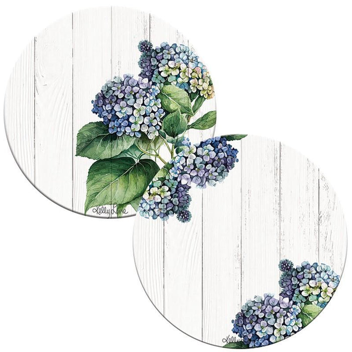 Kelly Lane | Hydrangea Ceramic Round Trivet - 2 Asst - 16cm