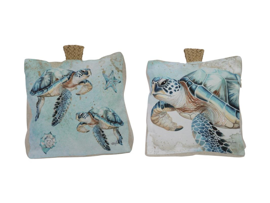 Kelly Lane | Aqua Turtle Door Stop - 2 Piece - 18x18cm