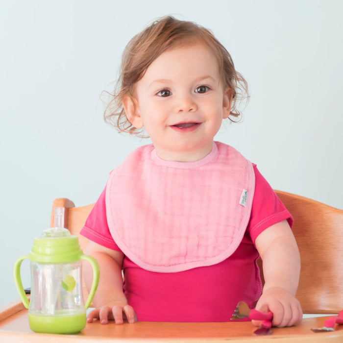 i.play Muslin Bibs made from Organic Cotton (5pk)Set-0/12mo - Various - Lozza’s Gifts & Homewares 