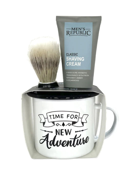 Men's Republic | Mug with Shaving Cream & Beard Brush