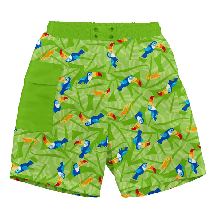 i.play Tropical Pocket Trunks w/Built-in Reusable Absorbent Swim Diaper - Lozza’s Gifts & Homewares 