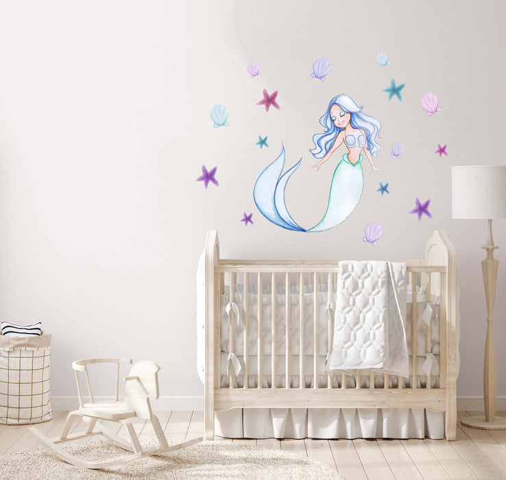 Wall Decals - Mermaid Aqua