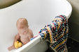 Pompom Turkish Cotton Hooded Baby Towel - Multicoloured - Lozza’s Gifts & Homewares 