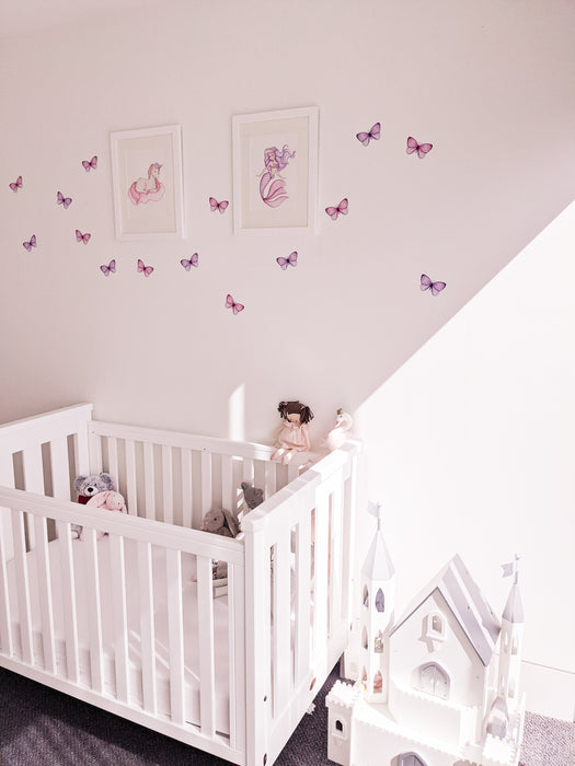 Wall Decals - Multi Coloured Sprinkled Butterflies