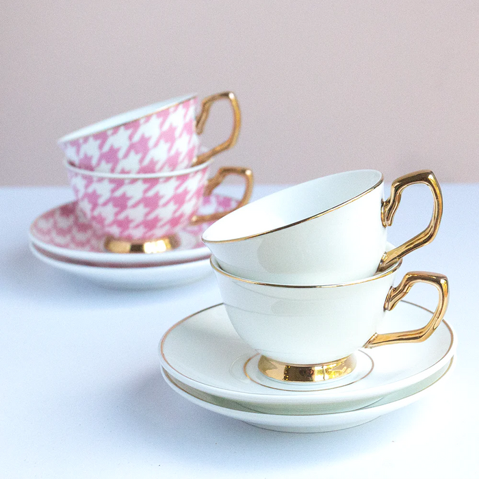 Cristina Re | Teacup & Saucer Set of 2 - Petite Ivory