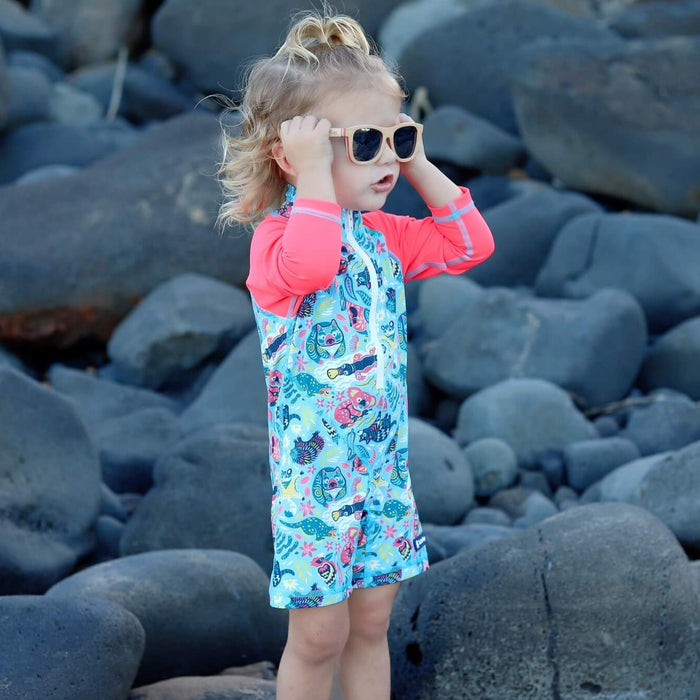 Kids All-in-one Snap Swim Sunsuit | Bush Wonderland