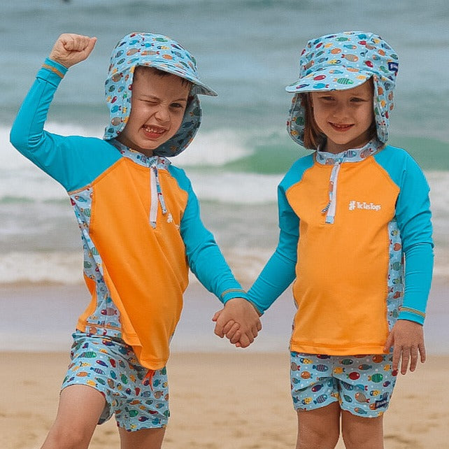 Kids Longsleeve Rashguard Li'l Rascal Rashie | Fish Frenzy