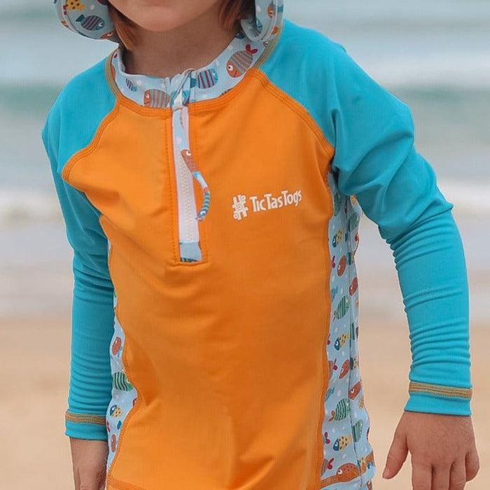 Kids Longsleeve Rashguard Li'l Rascal Rashie | Fish Frenzy